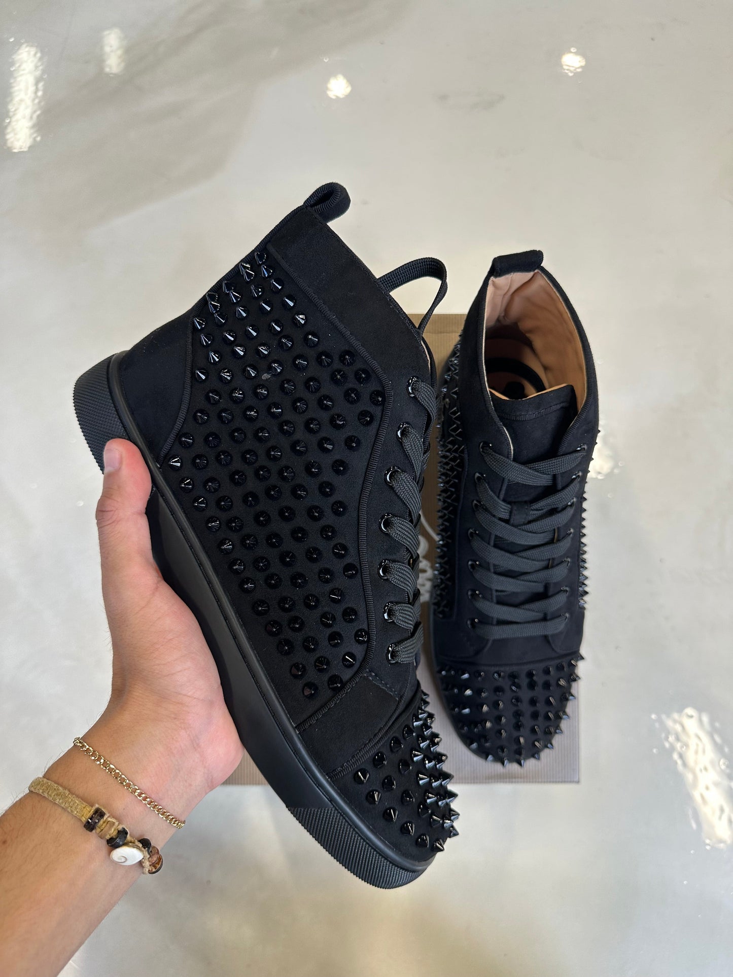 Black High Top Spikes